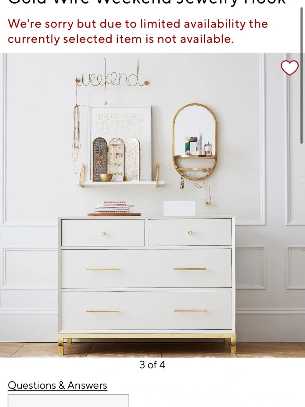 Pottery Barn Gold 